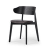 Franco Upholstered Dining Chair Sonoma Black Angled View 236464-001