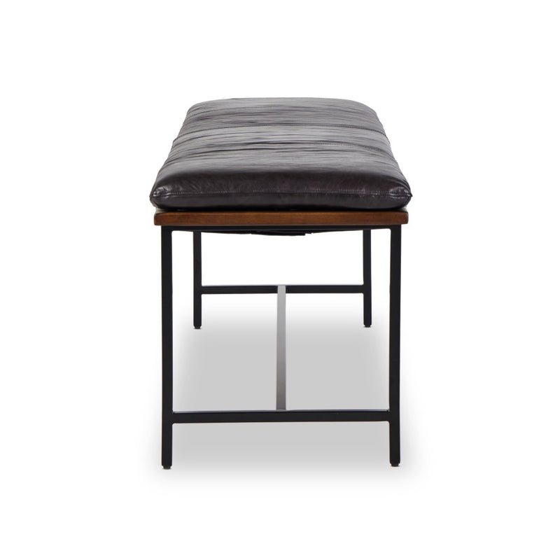 Gabine Accent Bench Sonoma Black Side View Four Hands