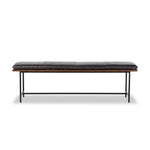 Gabine Accent Bench Sonoma Black Front Facing View 108422-003