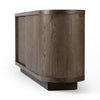 Galini Sideboard Weathered Dark Oak Angled View 237737-001