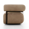 Gareth Swivel Chair - Nubuck Silver