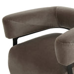 Four Hands Gareth Swivel Chair Surrey Fossil Velvet Seating