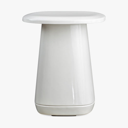 Garner Side Table White Side View Co.House Designs