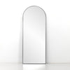 Georgina Floor Mirror Iron Matte Black Front View Four Hands