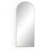 Georgina Floor Mirror Polished Brass Front View 223788-003