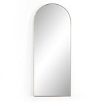 Georgina Floor Mirror Polished Brass Front View 223788-003