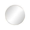 Georgina Round Mirror Polished Brass Front View 232361-001