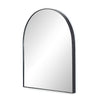 Four Hands Georgina Wide Mirror Iron Matte Black Angled View