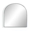 Georgina Wide Mirror Iron Matte Black Front Facing View Four Hands