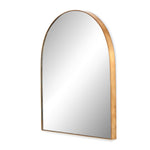 Georgina Wide Mirror Polished Brass Angled View 229092-001