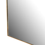 Georgina Wide Mirror Polished Brass Bottom Corner Detail Four Hands