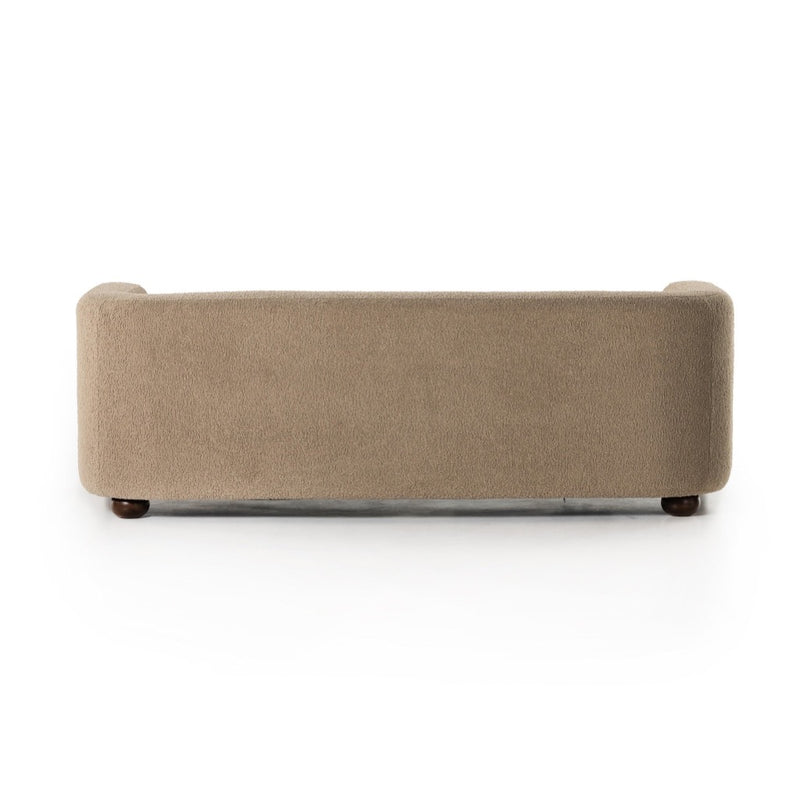 Gidget Sofa Sheepskin Camel Back View Four Hands