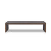 Gilroy Outdoor Coffee Table Stained Heritage Brown Side View 235124-002