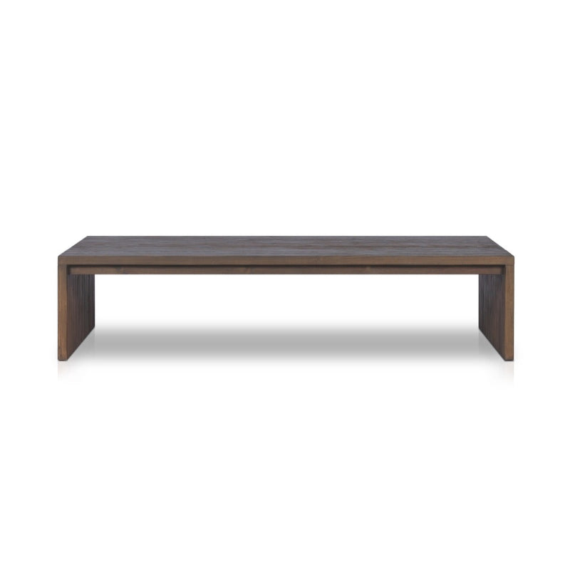 Gilroy Outdoor Coffee Table Stained Heritage Brown Side View 235124-002