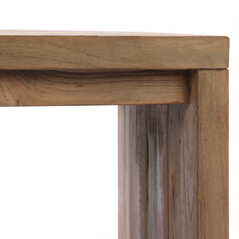 Gilroy Outdoor End Table Reclaimed Natural-FSC Natural Knots Wood 235122-001