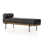 Giorgio Accent Bench Rialto Ebony Angled View Four Hands