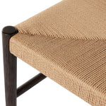 Glenmore Woven Dining Chair Light Carbon 
Seat Corner Detail Four Hands