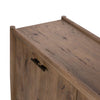 Glenview 6 Door Sideboard Weathered Oak Veneer Tabletop Detail Four Hands