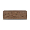 Glenview 9 Drawer Dresser Weathered Oak Veneer Front Facing View 237095-001