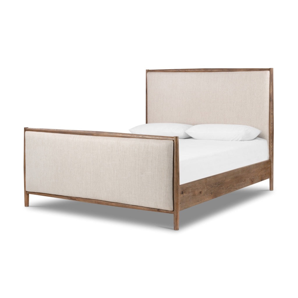 Glenview Bed Essence Natural Angled View Four Hands