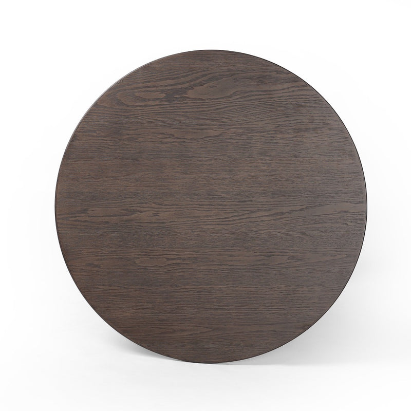 Goetz Bistro Table Brown Oak Veneer Top View 244204-001