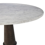 Goetz Bistro Table Honed White Marble Tabletop 244204-003