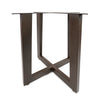 Graysill Iron Dining Table Base - Burnt Coconut Powder Coat Finish - Detail View 1