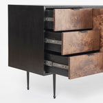 Gregory Burl Buffet Dark Brown Exterior Drawers CH-1001662-IN02-FN-ST-BF-DB-OS