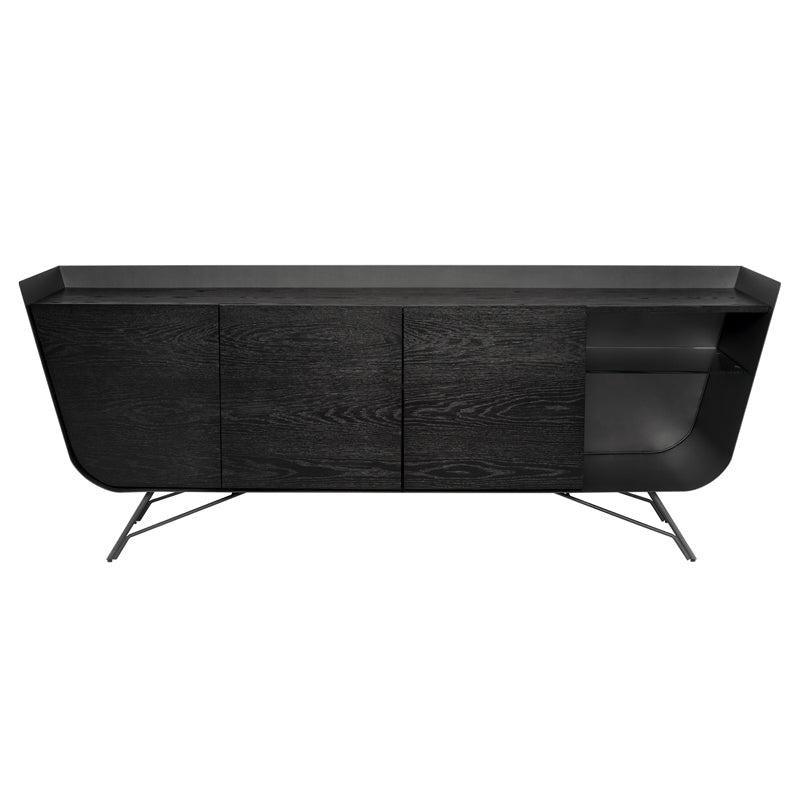 Front View - Noori Sideboard in Onyx by Nuevo Living - HGNE146