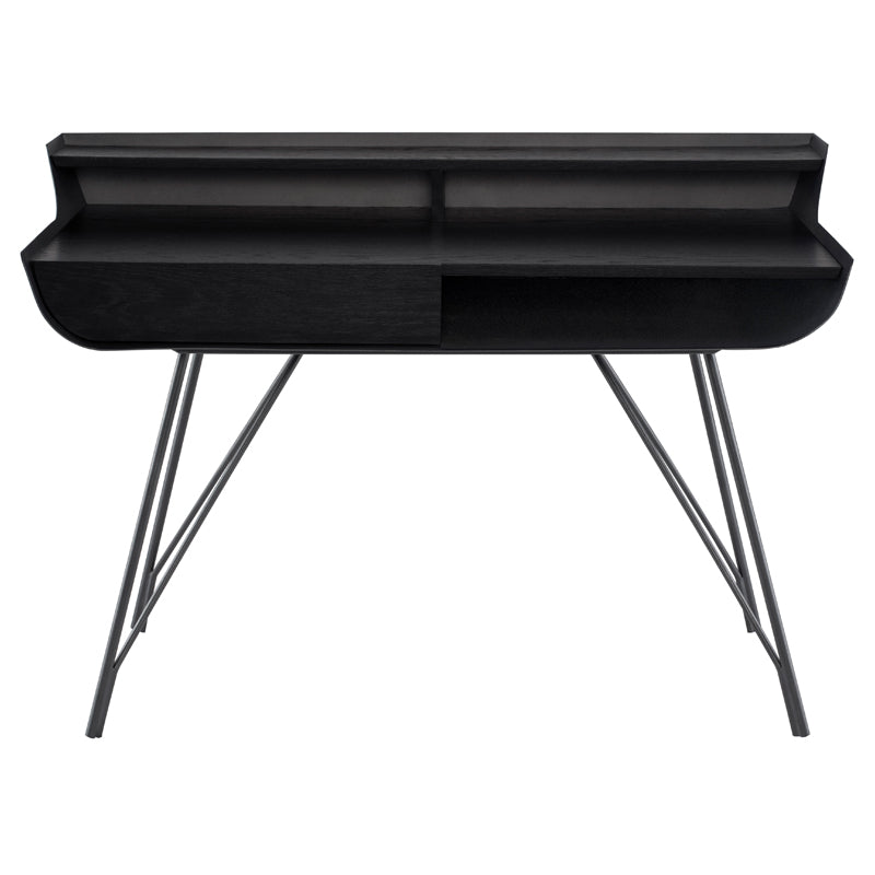 Front View - Noori Desk in Onyx - Nuevo Living - HGNE224