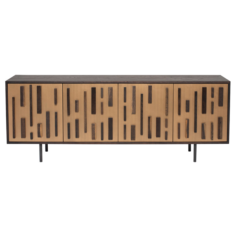 Front View - Blok Sideboard in Bronze by Nuevo Living - HGSR561