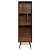 Front View - Baas Bookcase - Walnut - Nuevo Living - HGST118