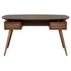 Front View - Carel Desk in Walnut Finish - Nuevo Living - HGST120