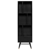 Front View - Baas Bookcase - Black - Nuevo Living - HGST152