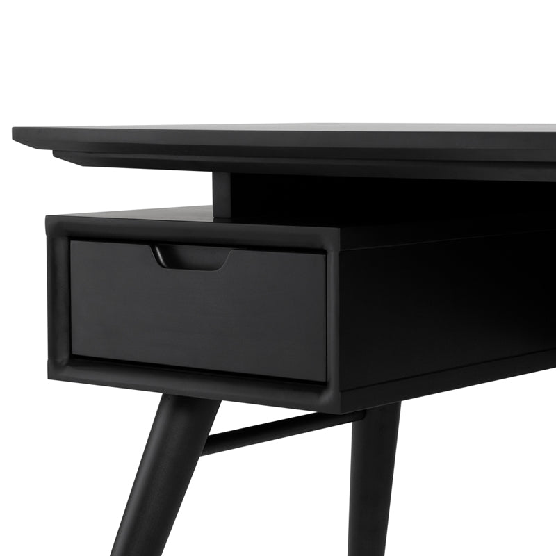 Drawer Detail - Carel Desk in Black - Nuevo Living - HGST153