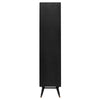 Side View - Baas Wide Bookcase - Black - Nuevo Living - HGST154