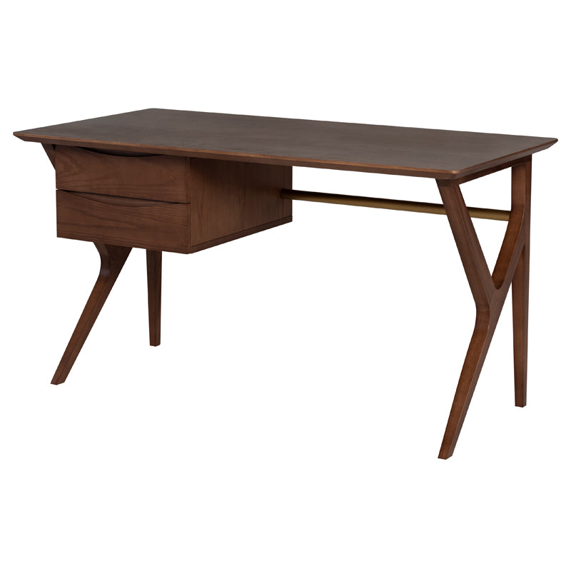 Karlo Desk in Walnut - Nuevo Living - HGYU211