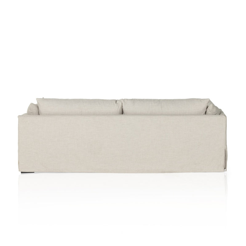 Habitat 90" Slipcover Sofa Bennett Moon Back View 107178-013