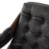 Halston Chair Heirloom Black Tufted Top Grain Leather Backrest 229488-001