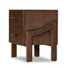 Halston Nightstand Terra Brown Ash Veneer Angled View 232430-001