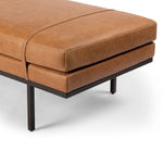 Harris Accent Bench Palermo Cognac Corner Seat Detail Four Hands