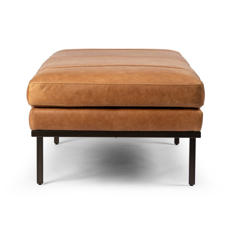 Harris Accent Bench Palermo Cognac Side View Four Hands