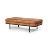 Harris Accent Bench Palermo Cognac Angled View 108840-005