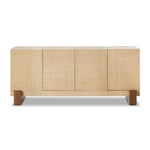 Four Hands Hatch Sideboard Natural Raffia Front Facing View