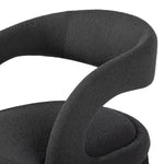 Hawkins Dining Chair FIQA Boucle Charcoal Curved Backrest 223320-025