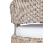 Hawkins Outdoor Dining Chair Vintage White Woven Frame 237998-005