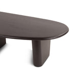 Home Trends & Design Helsinki Coffee Table Matte Black Mango Wood Angled Top View