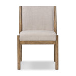 Hito Dining Chair Gibson Taupe Front Facing View Four Hands