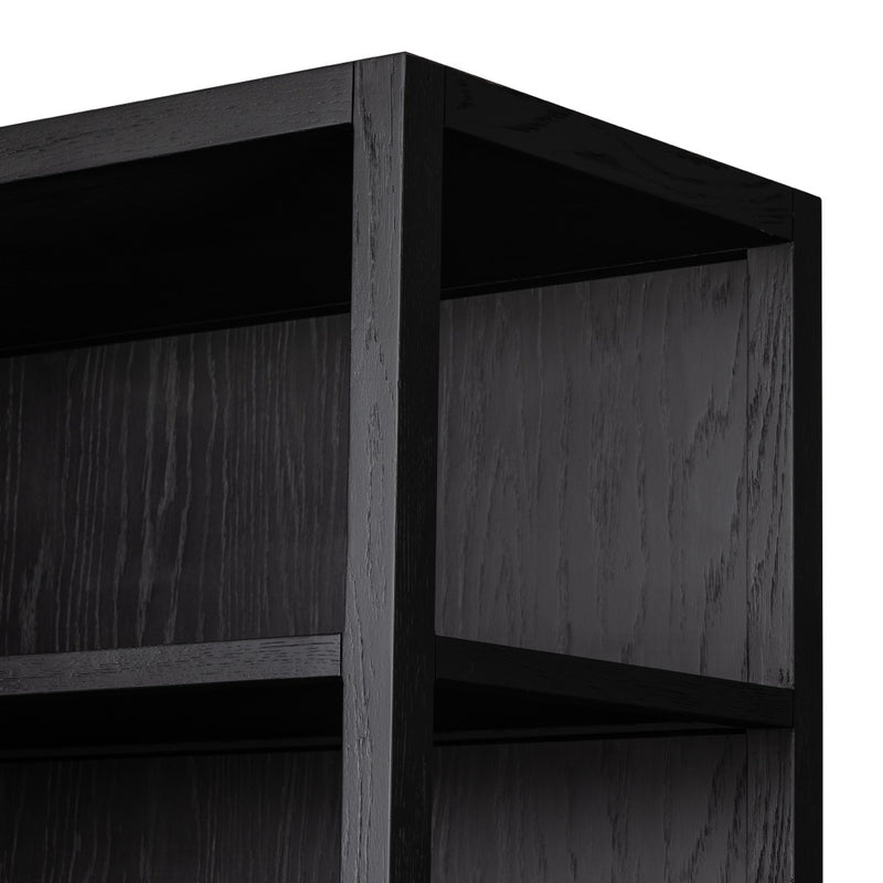 Hopkins Bookcase Brushed Ebony Oak Veneer Shelving 235271-001
