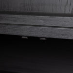 Hopkins Bookcase Brushed Ebony Oak Gunmetal Handles Four Hands